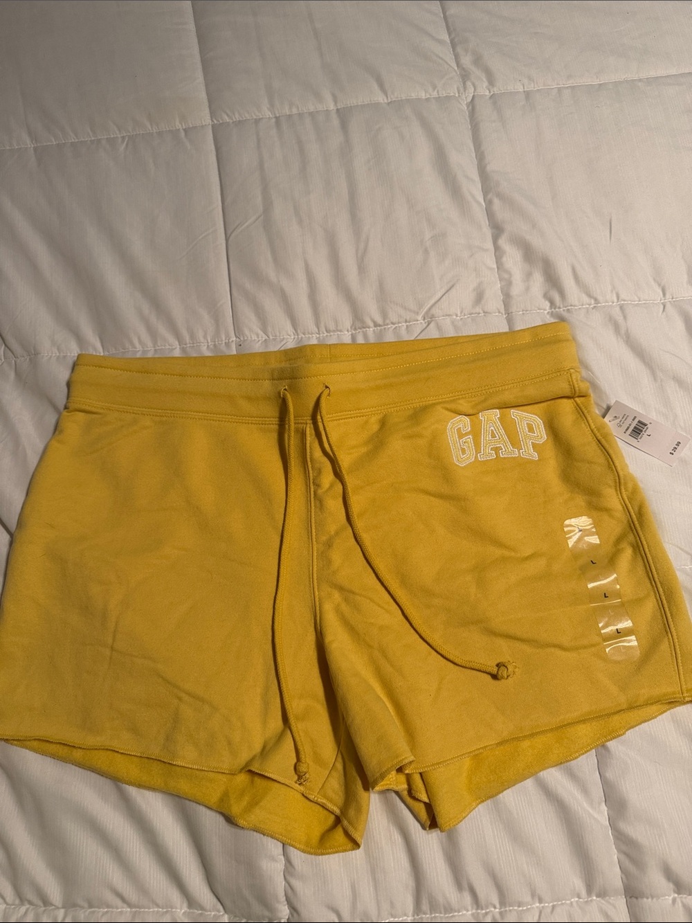 GAP Women's Mustard Drawstring Athletic Shorts
